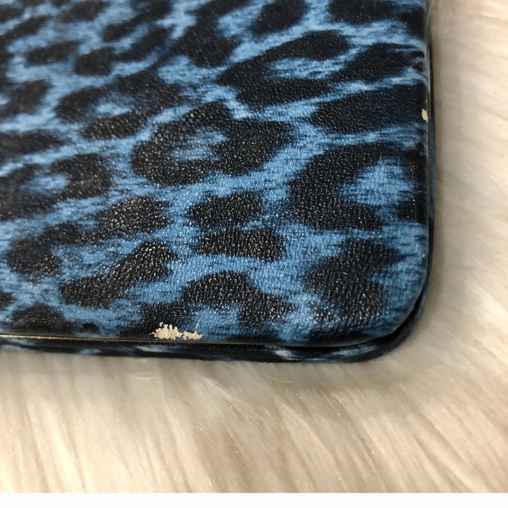 Blue Leopard Print Wallet - Picture 7 of 8